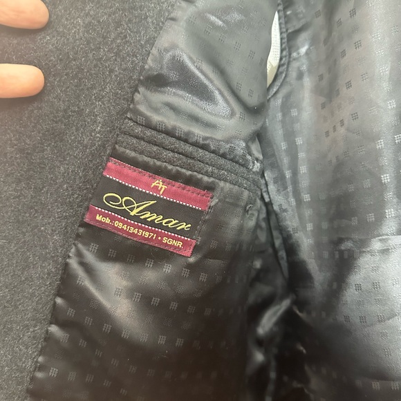 Stylish Nehru style Gray Vest with Black Accent buttons - Picture 8 of 9